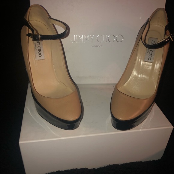 Jimmy Choo platform pumps London made in Italy with straps super sexy - Picture 3 of 4